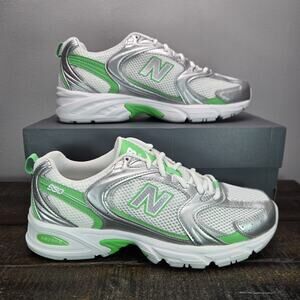 NEW New Balance 530 Womens Size 8 D Running Shoes U530APL White Green
